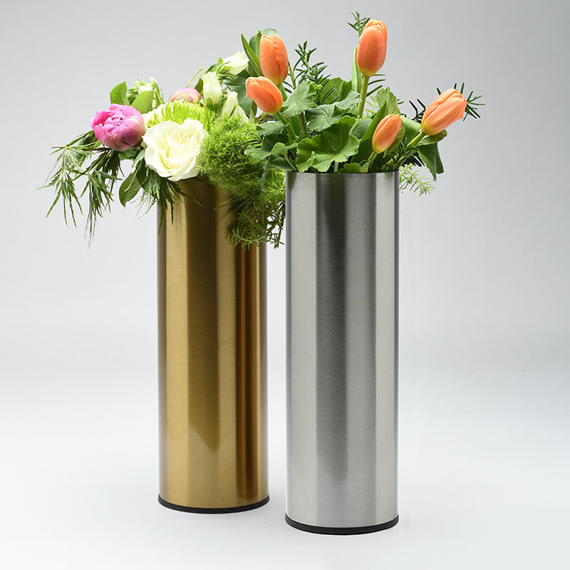 Aries Steel Urn Vase With Matching Frame